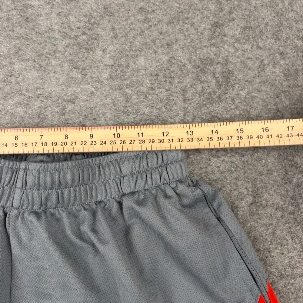Jordan Basketball Shorts Mens Medium Grey Red Jumpman Dri-Fit Sporty Athletic